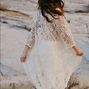 Urban outfitters lace beach coverup